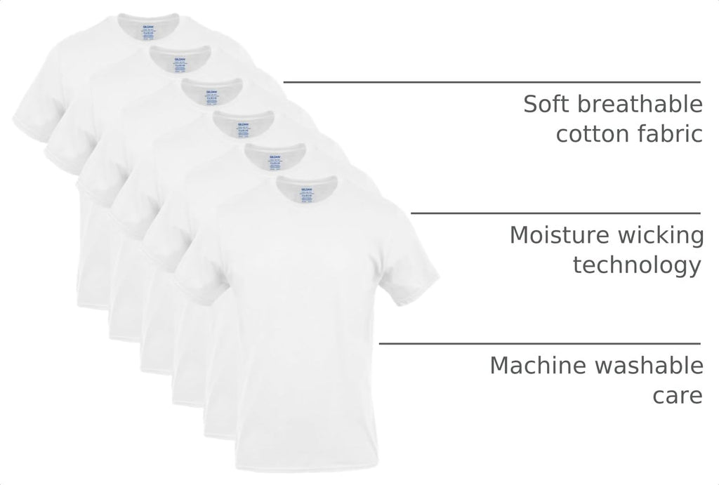 Gildan Men's Crew T-Shirts, Multipack, Style G1100