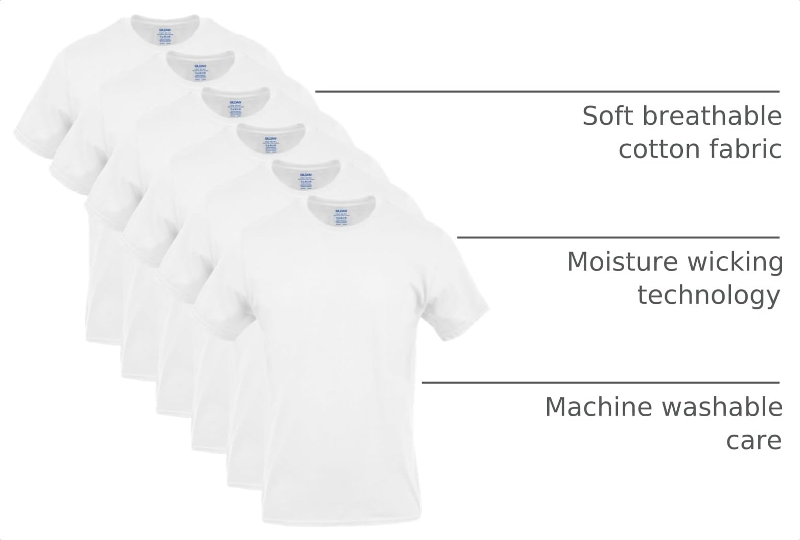 Gildan Men's Crew T-Shirts, Multipack, Style G1100