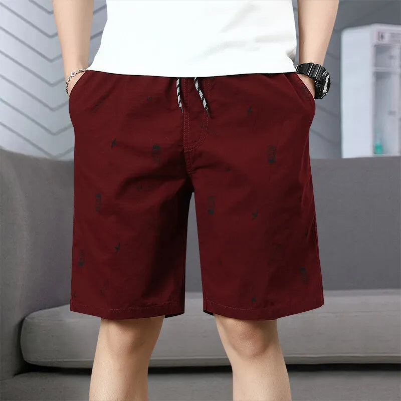 Bermuda de Algodón para Hombre con Cordón