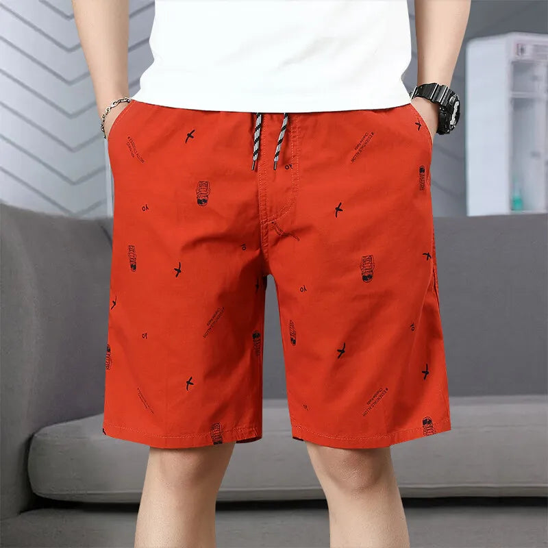 Bermuda de Algodón para Hombre con Cordón